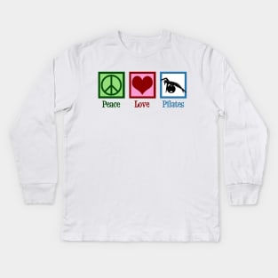 Peace Love Pilates Kids Long Sleeve T-Shirt